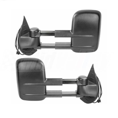Pair of Mirrors for Chevrolet GMC (2007–2014) Power Heat LED Turn Signals