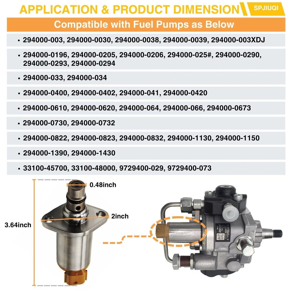 Diesel Fuel Pump Regulator SCV for Isuzu 4HJ1 (294200-0650, 8-98043687-0)