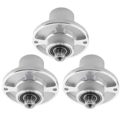 3X Mower Spindles for Hustler Sport 42" 48" 54" Deck (601804 607418) Aluminum