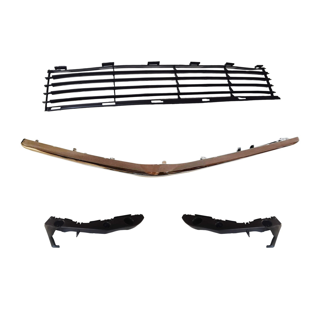 Set of 4 Front Bumper Bracket Lower Grille Air Dam Spoiler for Toyota Prius (2006–2009)