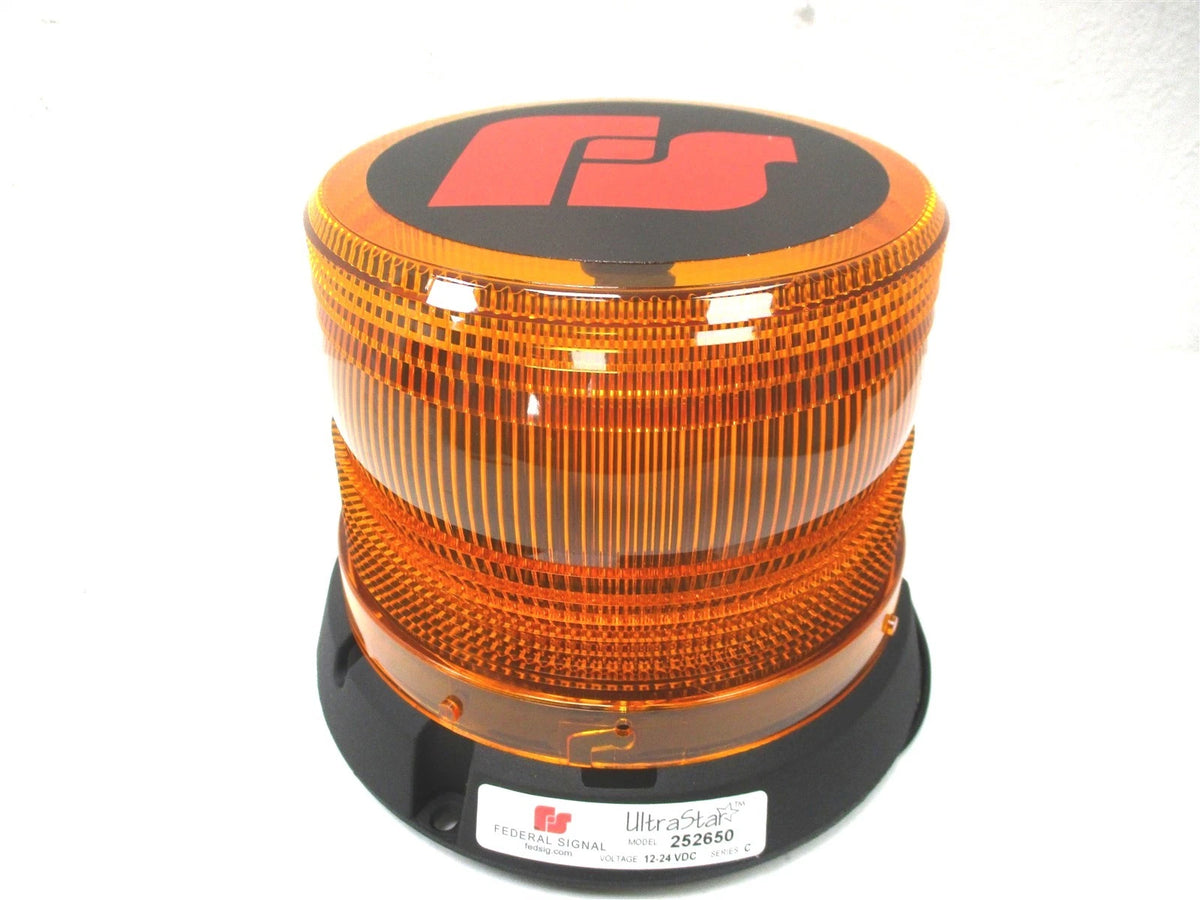 Amber LED Ultrastar Class I Dome Beacon for Federal Signal (252650-02SC)