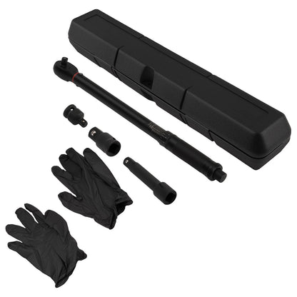 3/8" Click Torque Wrench Kit 10-80 Ft-Lb with Extension Bar