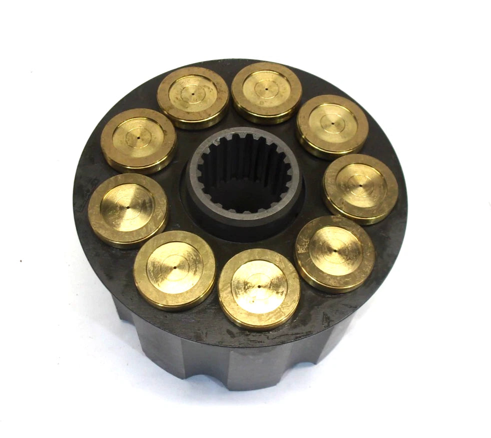 Set of 9 Pistons with Retainer Block for CNH Crawler (165275A1, 9010B)