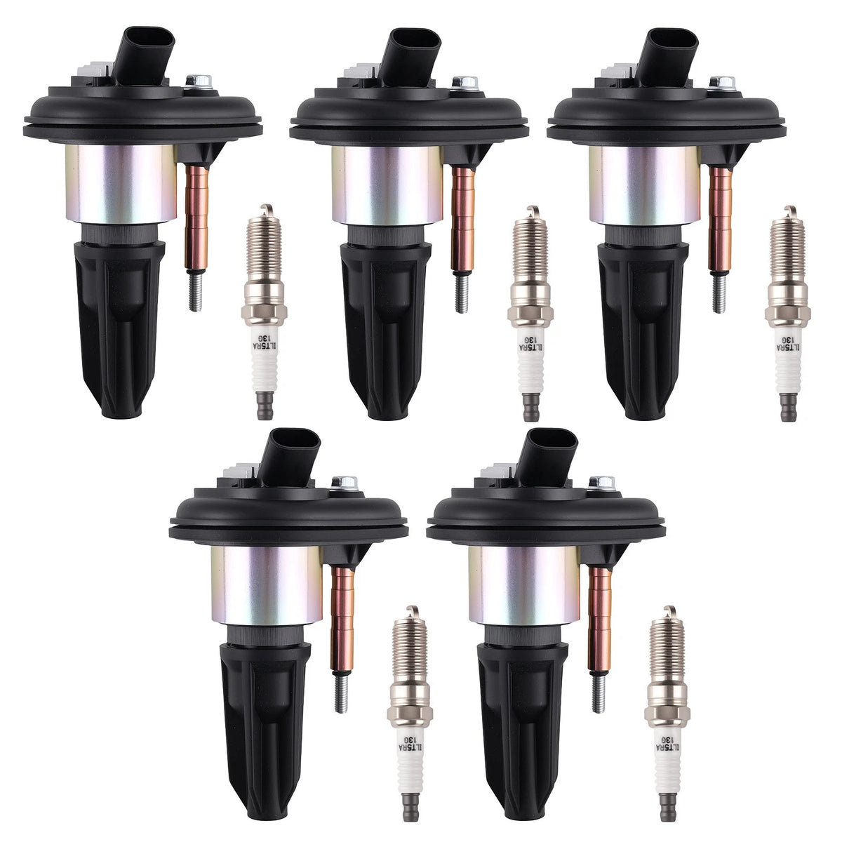 5X Coil Pack & Spark Plug for Chevy Colorado GMC Canyon Isuzu i-350 (2004–2006)