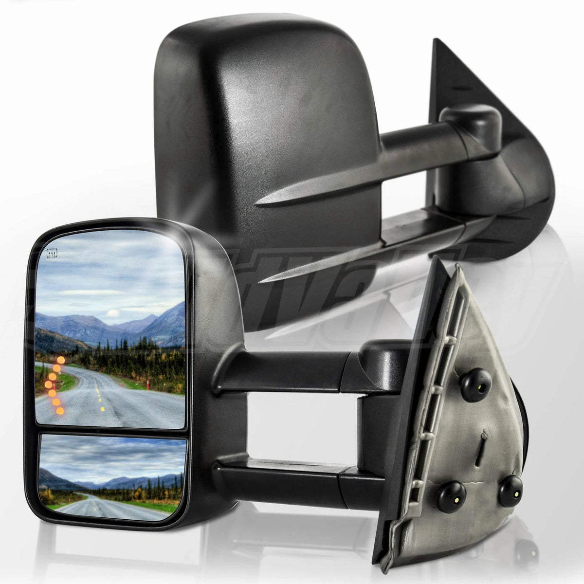 Pair of Mirrors for Chevrolet GMC (2007–2014) Power Heat LED Turn Signals