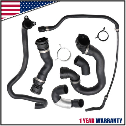 6X Radiator Coolant Water Hose Pipe Kit for BMW 135i 335i 335xi (2007–2010)