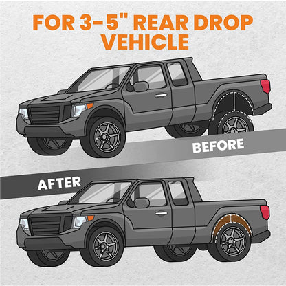 3"-5.5" Rear Shock Extender Brackets for Chevy Silverado Sierra C1500 (1988–1998)