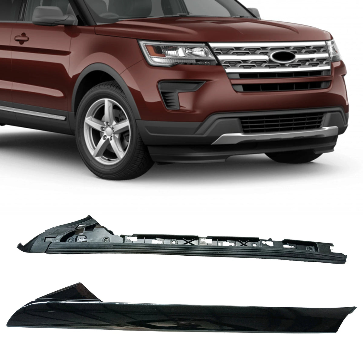 Front Right Windshield Outer Molding Trim for Ford Explorer (2011–2019)
