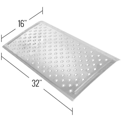 16" x 32" Aluminum EZ-Traction Curb Ramp