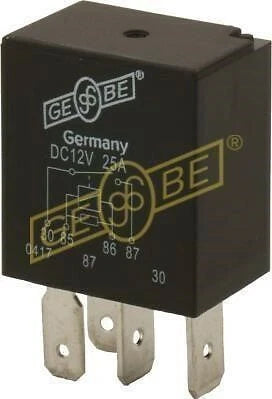 4 Terminal SPST NO Micro Relay 12V 25A for GEBE 990481 (Made in Germany)