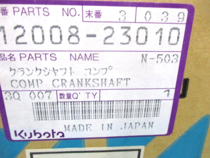 Crankshaft for Kubota AE6500 AV5500 AV6500 (12008-23010)