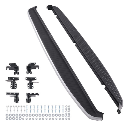 Side Step Board for Land Rover Range Rover Sport (2006–2013) Black Silver 400lbs