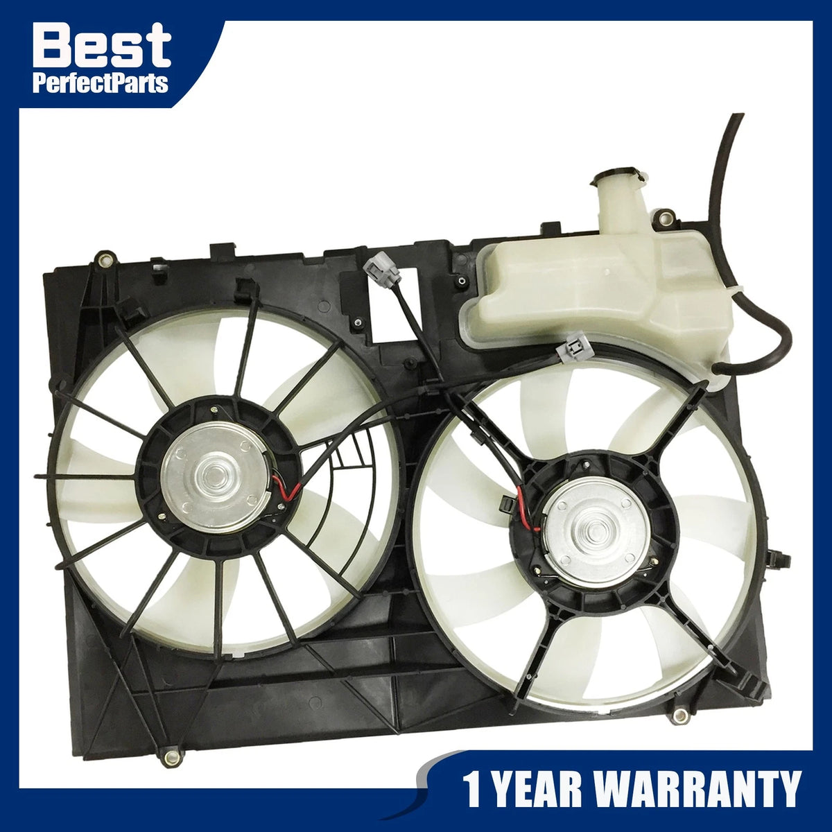 Radiator Cooling Fan with Reservoir Tank for Toyota Sienna (2004–2005) 163630A130