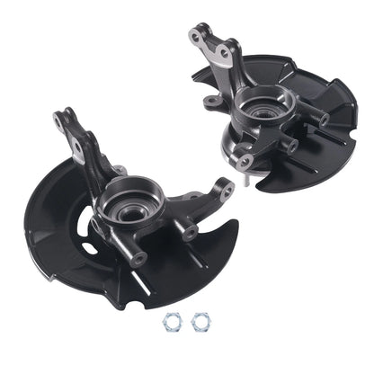 Pair Front Steering Knuckle with Wheel Bearing Hub for Hyundai Elantra (2007–2012)