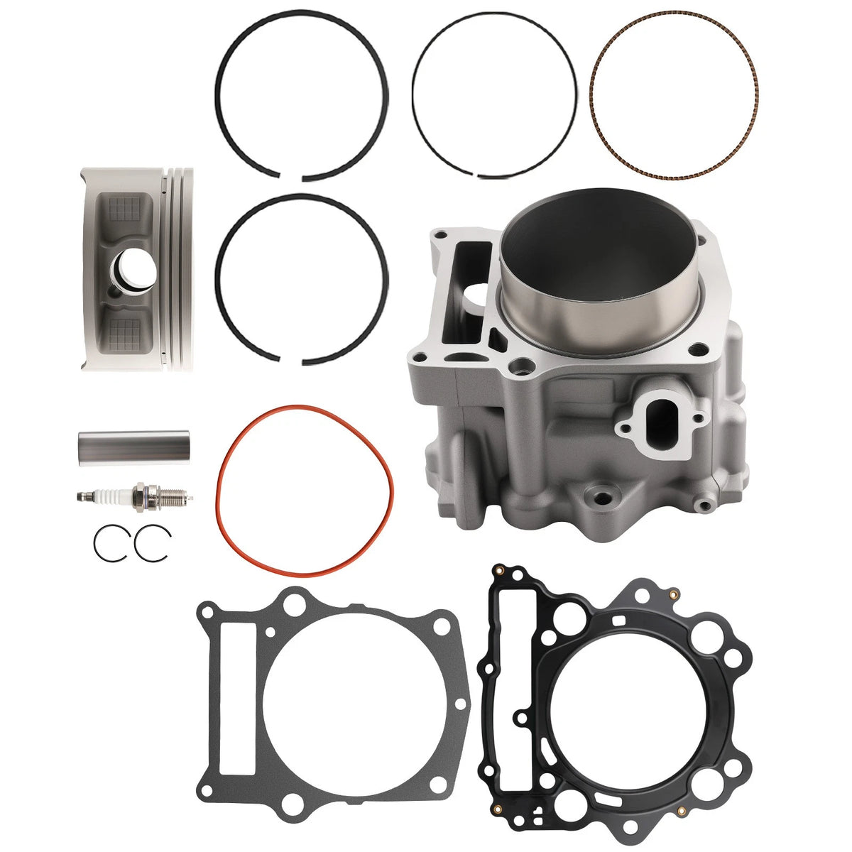 Top End Kit Cylinder Piston Gasket for Yamaha Grizzly 660 YFM660F (2002–2008)