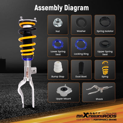 Comfort Coilovers Struts Kit w/ Eibach Springs for Tesla Model Y (2020–2025)