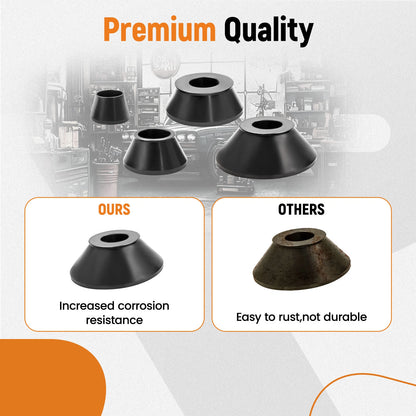 Set of 4 Tire Balancer Cones for SUV Truck Caravan 40mm Shaft Carbon Steel