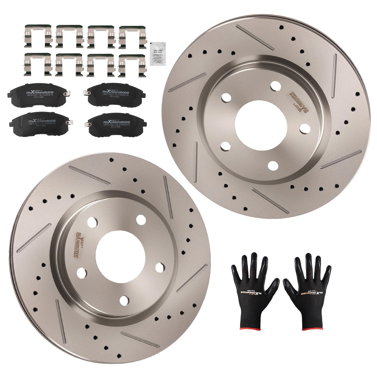 Front Brake Rotors and Pads Kit for Nissan Sentra (2013–2017) D815