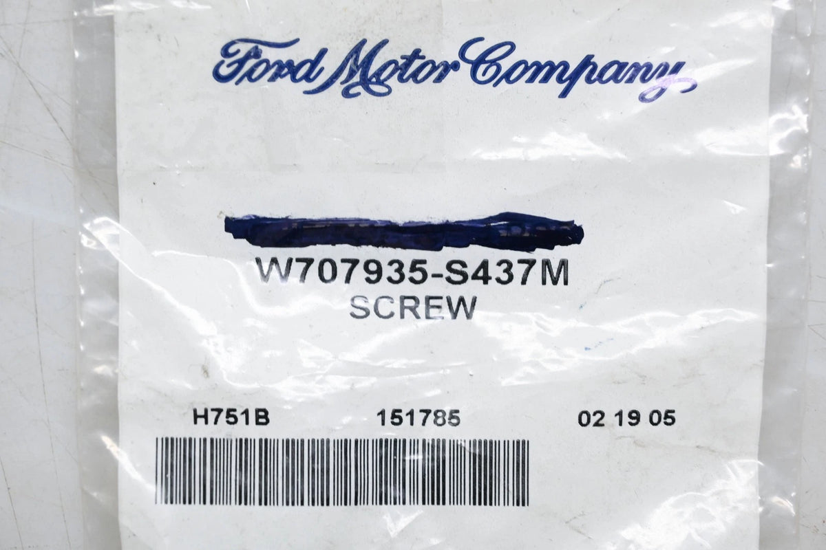 3X Hex Head Screws for Ford W707935-S437M