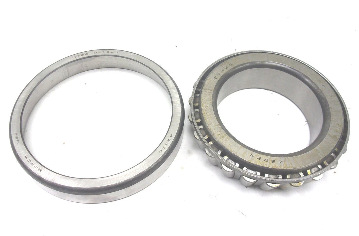 Set of 2 NTN Bower Single Row Tapered Roller Bearings 3" Bore for