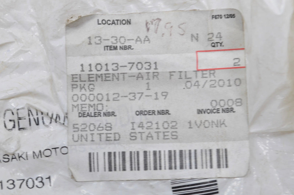 OEM Filter for Kawasaki (11013-7031)