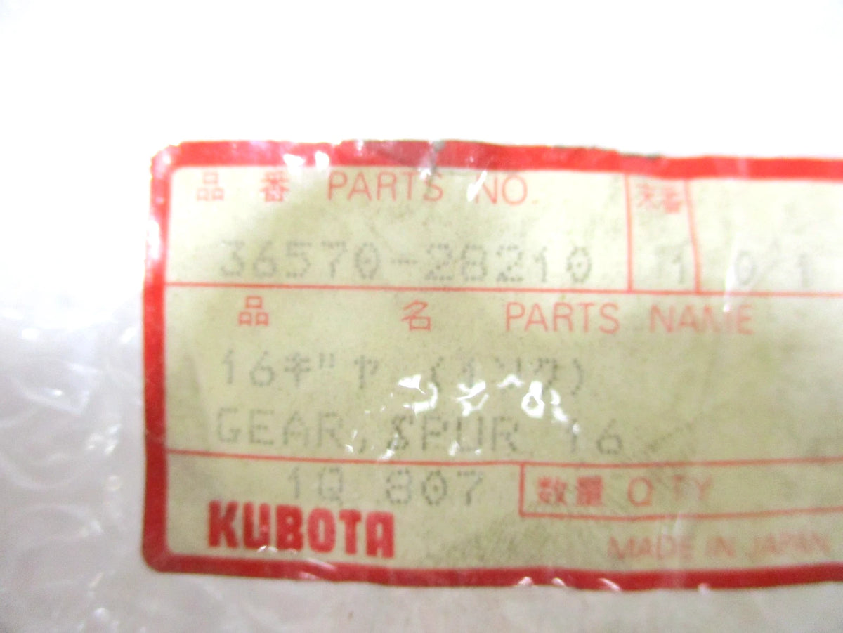 Genuine Spur Gear 36570-28210 for Kubota M7030 M8030