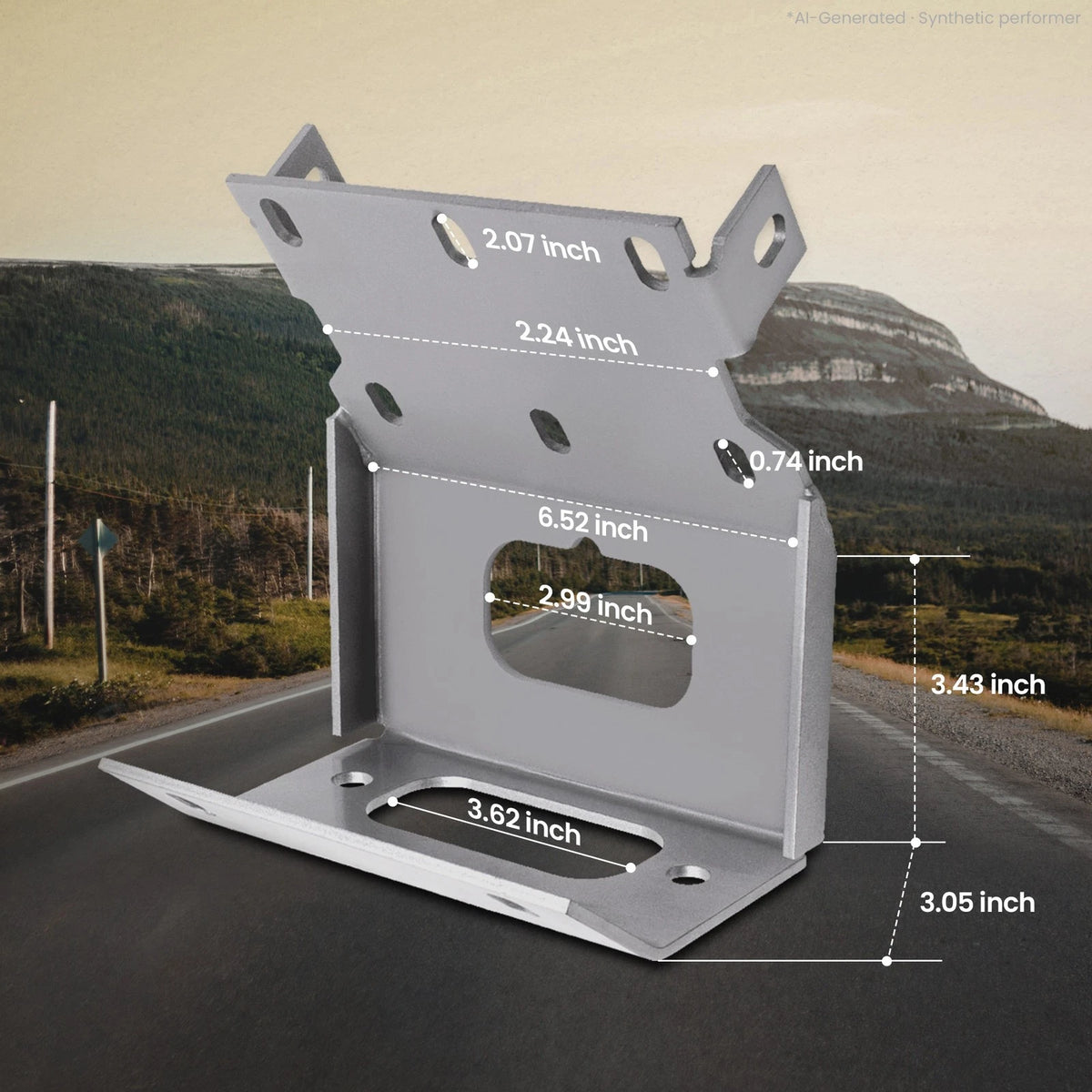 Winch Mount Plate Bracket for Honda Rancher/Foreman/Rubicon (2014–2026)