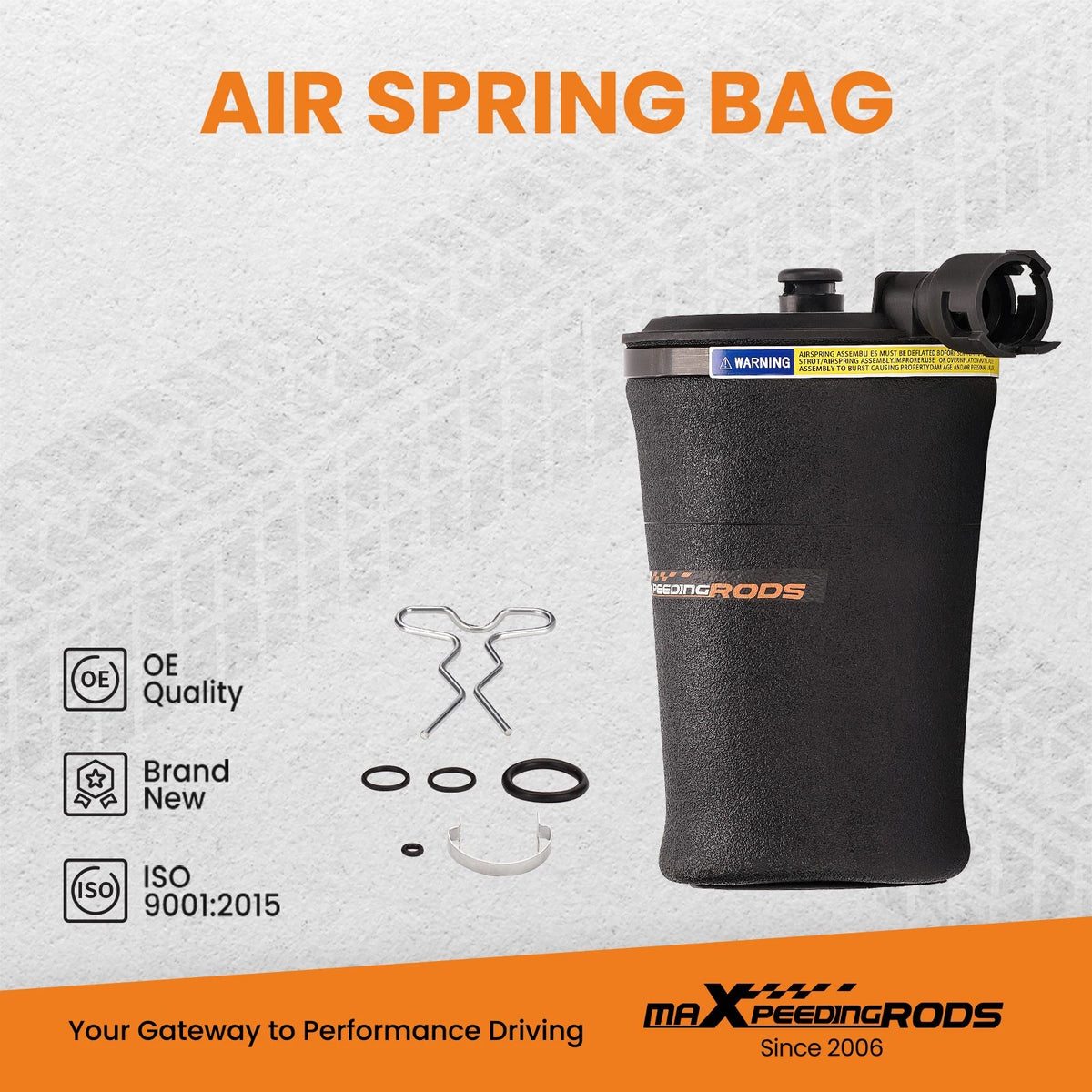 2X Rear Air Spring Bag Air Suspension for Lincoln Town Car/Mercury Marauder
