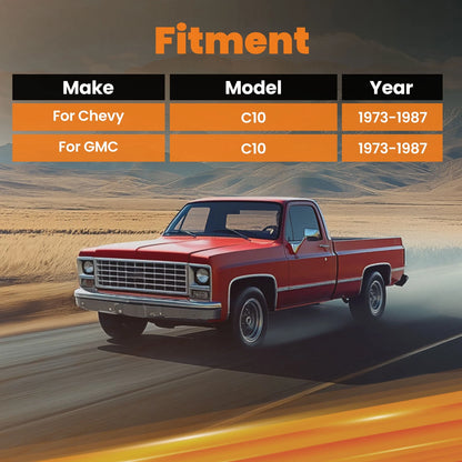 Underbed C Notch Kit for Chevy C10/GMC C10 (1973–1987) Steel