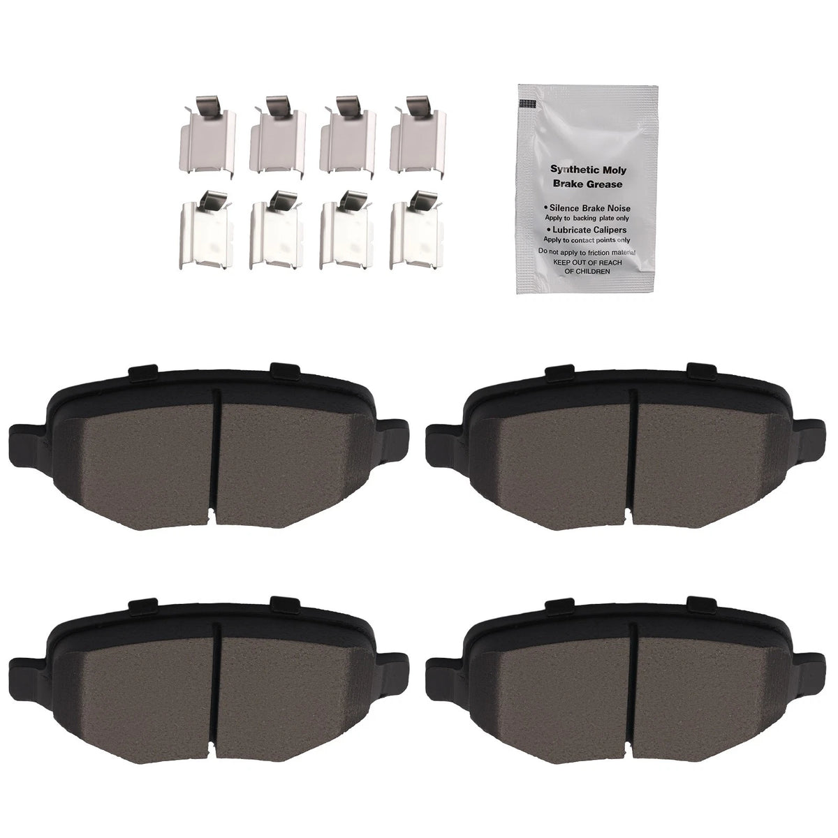 Set of 4 Rear Ceramic Brake Pads for Lincoln MKX MKT MKS (2009–2016) D1377 P-1377