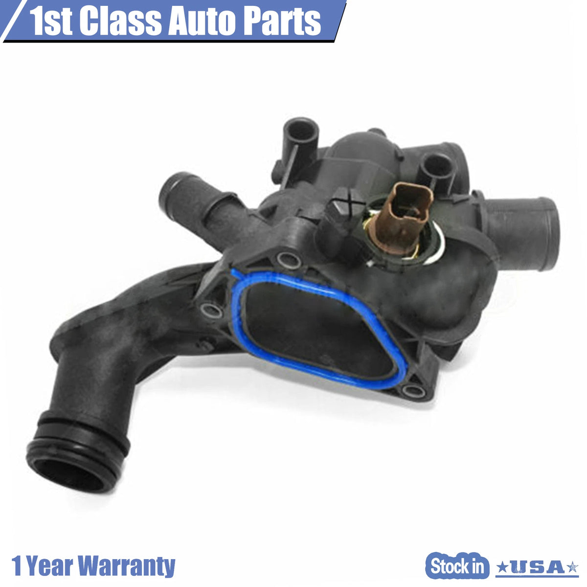 Thermostat Assembly w/ Housing & Sensor for Mini Cooper (2007–2013) 11537534521