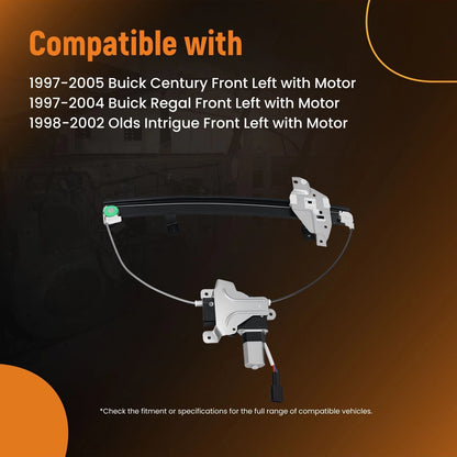 Power Window Regulator w/ Motor for Buick Century Regal (1997–2005)
