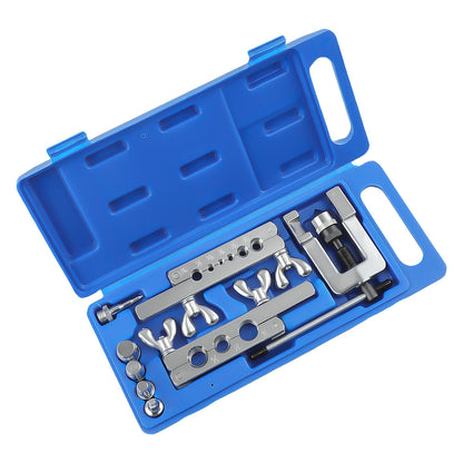 HVAC Flaring and Swaging Tool Kit for Copper Tubing (1/8-3/4'' OD)
