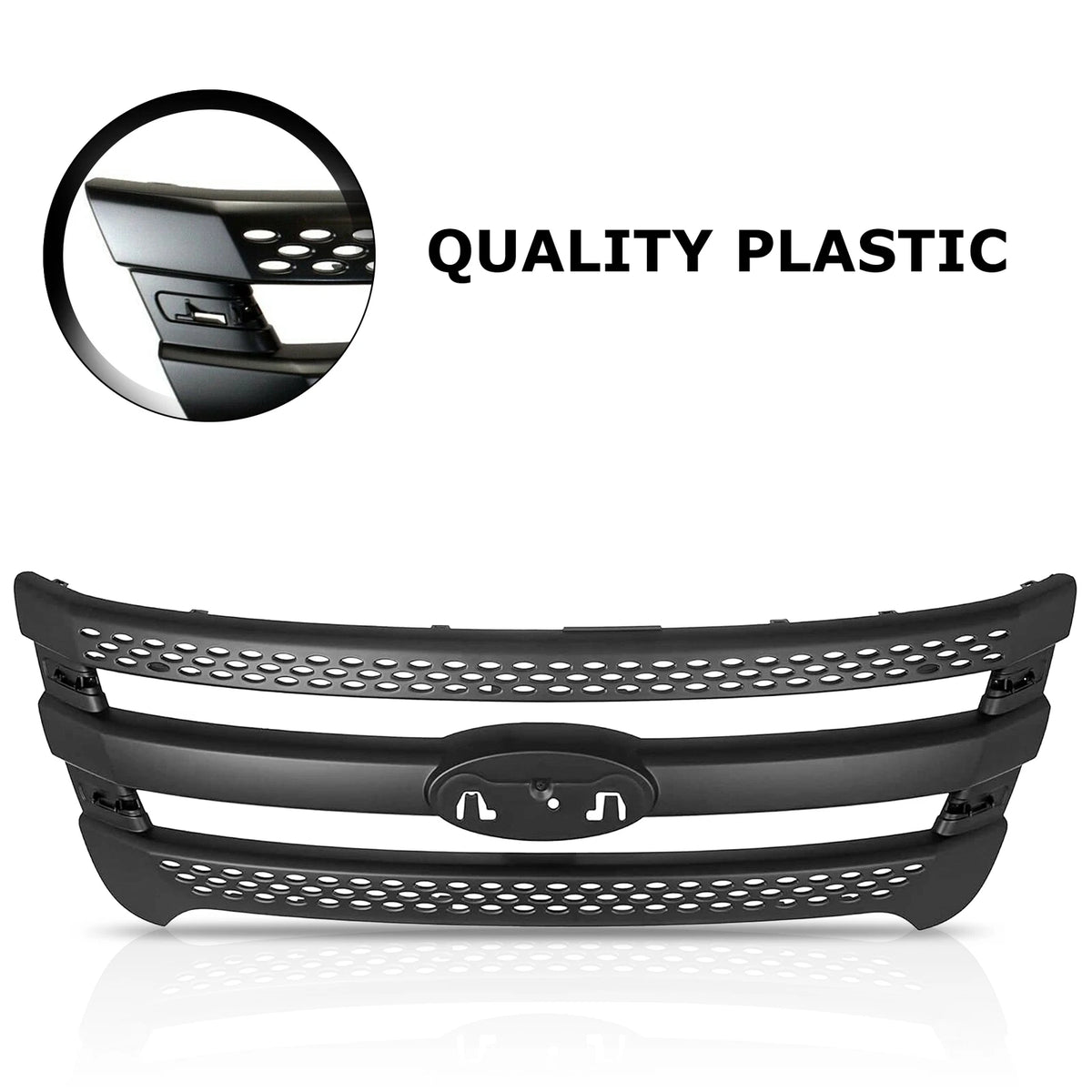 Front Black Grille for Ford Explorer (2011–2015)