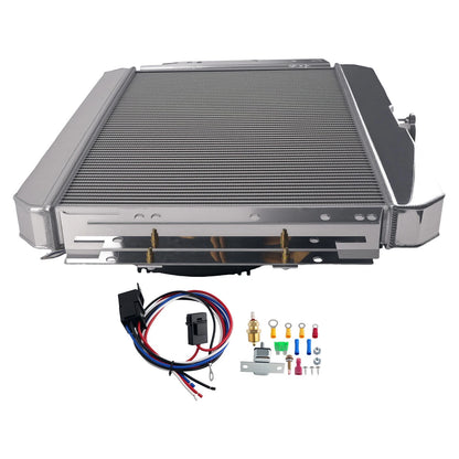 Aluminum Radiator Fan for Chevrolet Bel Air Biscayne Impala (1963–1968) RAD289 3 Row