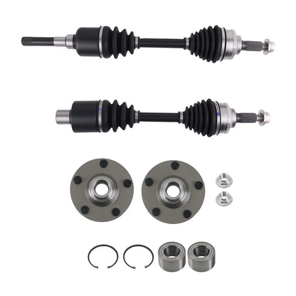 Front CV Axle Shaft + Wheel Hub Assembly for Ford Escape, Mercury Mariner, Mazda Tribute (2001–2012)
