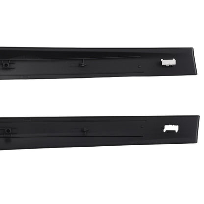 ABS Door Trim Molding Pair for Honda Civic Coupe (1992–1995) Black R&L