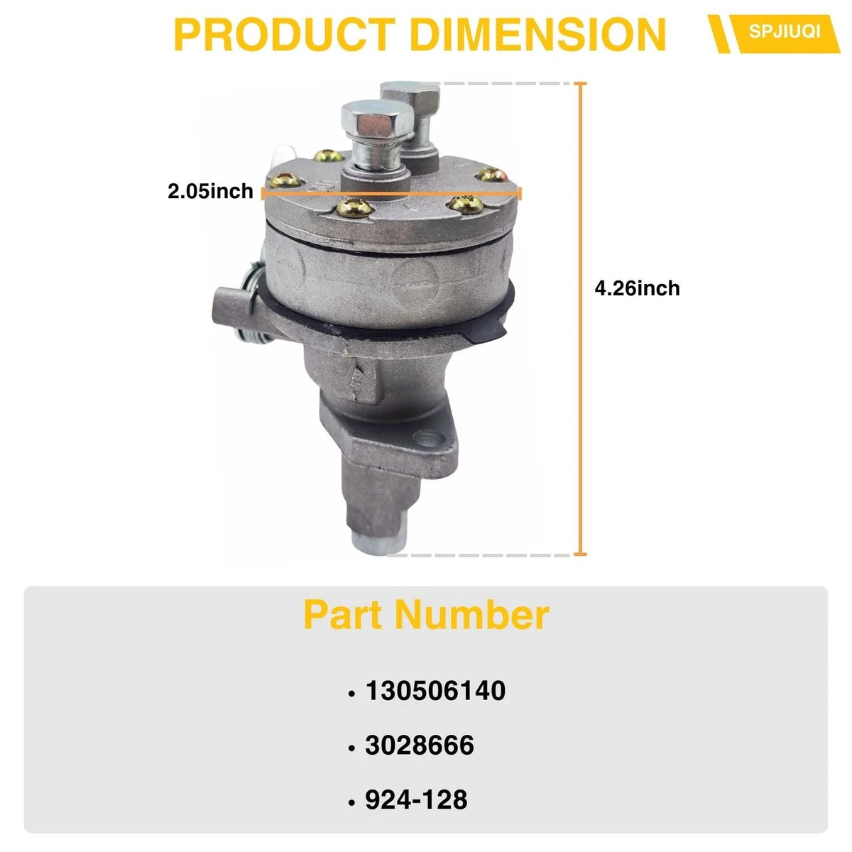 Fuel Lift Pump 130506140 for Perkins 403D-15 404D-22 404D-22T 403C-15 404C-22