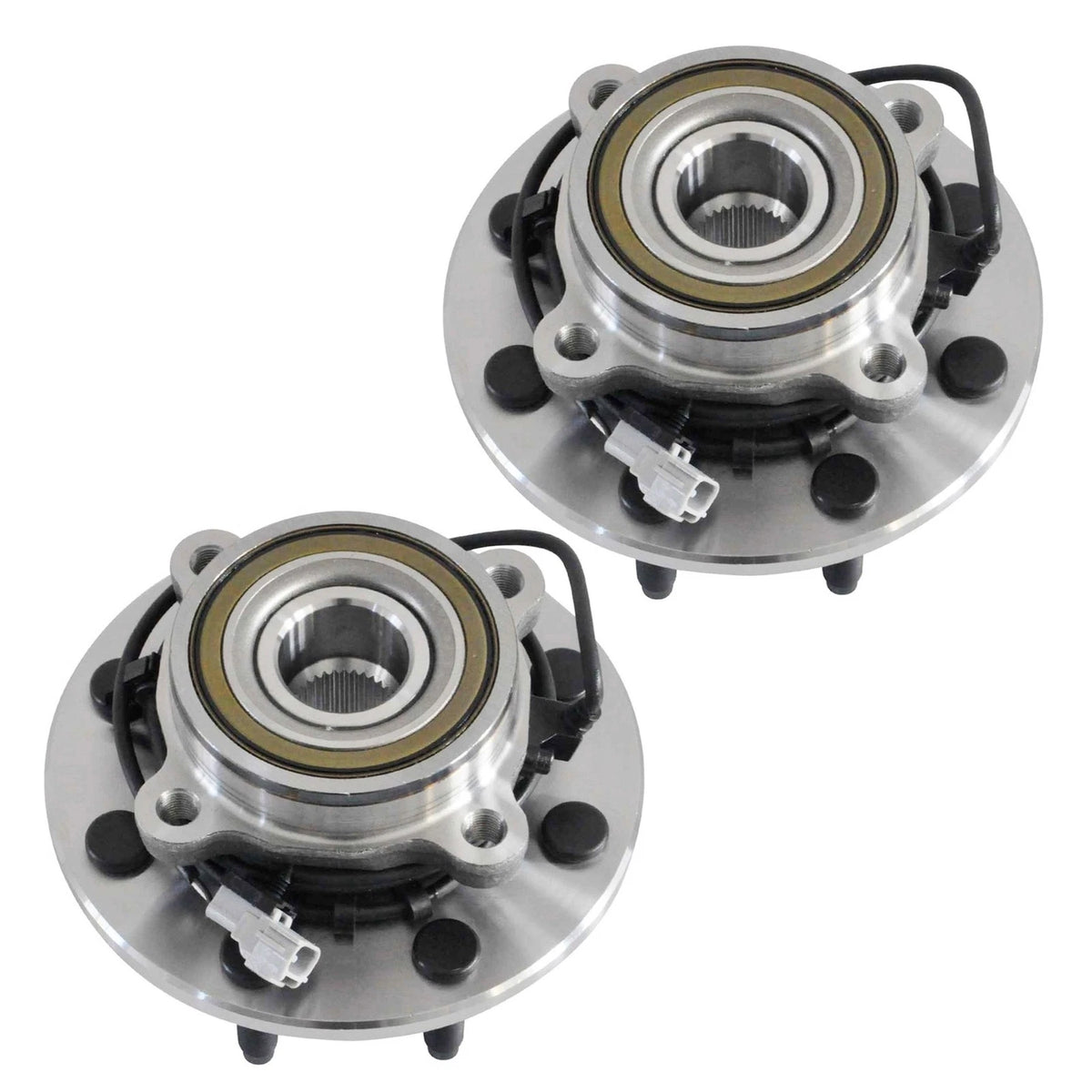 2pcs Front Wheel Bearing and Hub 515063 for Dodge Ram 2500 3500 (2000–2002)