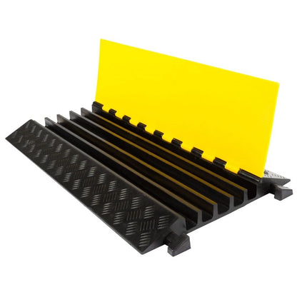 5-Cable Rubber Electrical Snake Cover Ramp for Warehouse