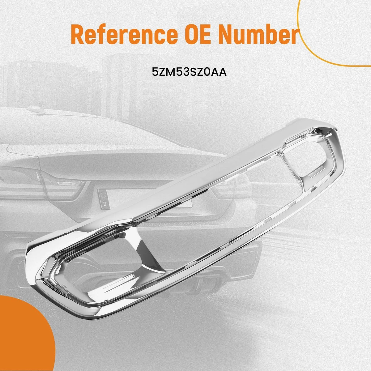 Chrome Bumper Grill Bezel & Grille for Jeep Grand Cherokee (2017–2022) 5ZM53SZ0AA
