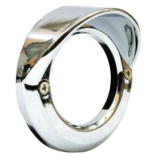 2.5 Inch Chrome Plastic Bezel with Visor for Trux TBEZ-2HCH2