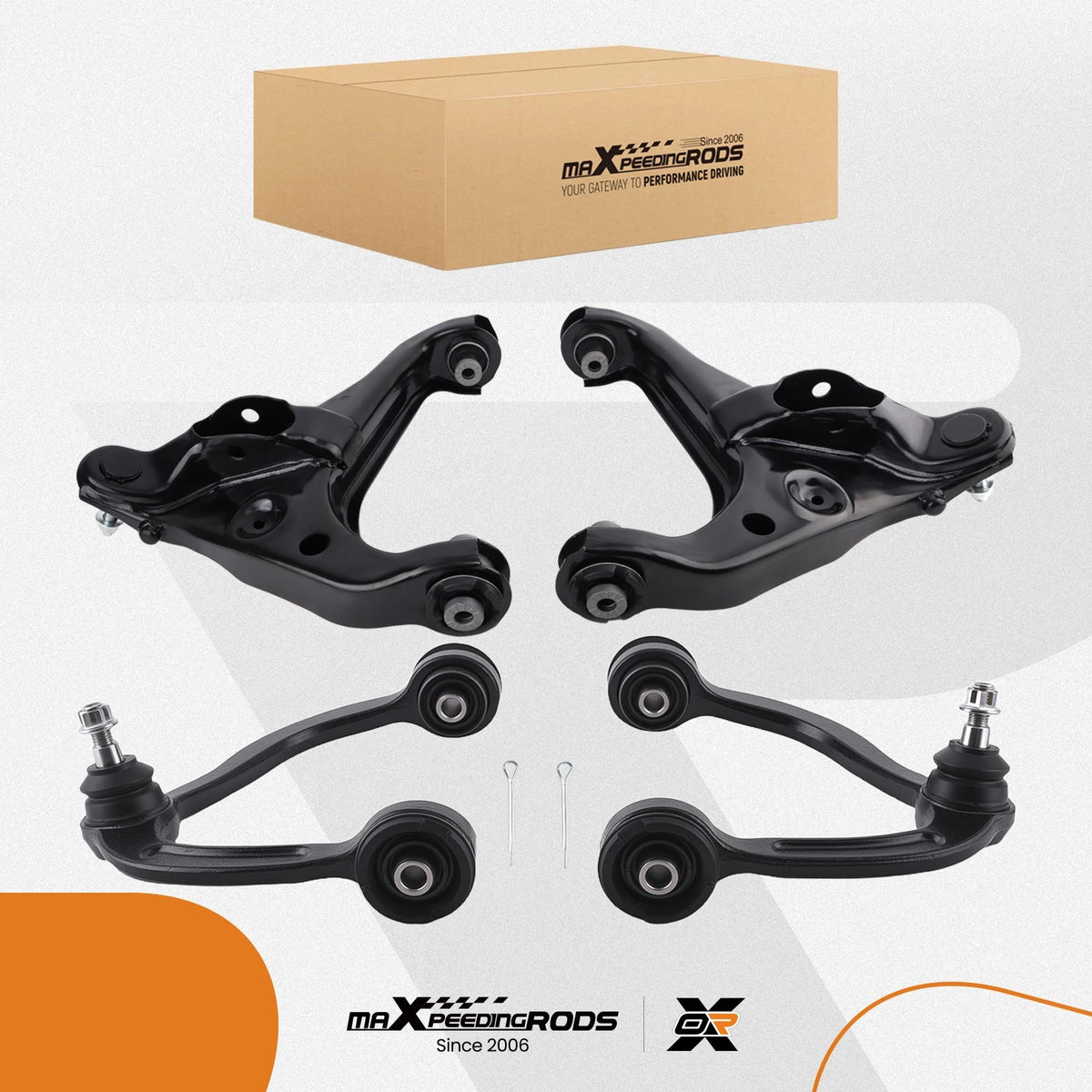 Set of 4 Front Lower Upper Control Arms for Ford F-150, Expedition (2009–2013) K621267
