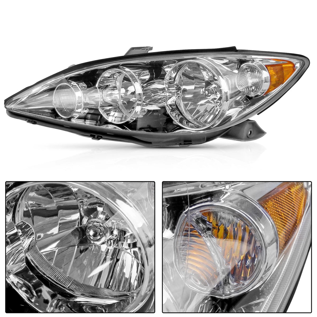 2X Headlight Set for Toyota Camry (2005–2006) 10821077