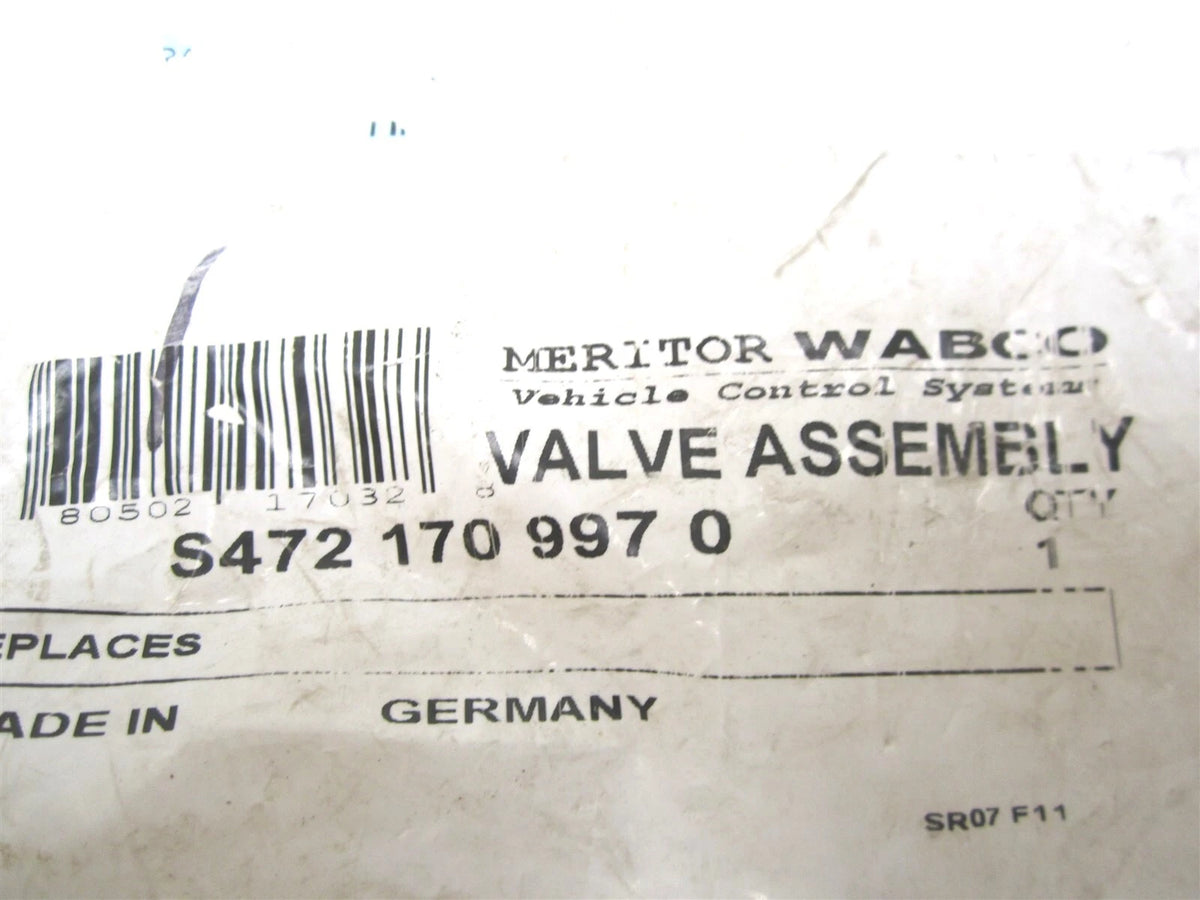 Meritor WABCO ABS Modulator Valve S4721709970 (S472-170-997-0)
