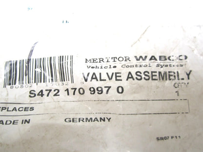 Meritor WABCO ABS Modulator Valve S4721709970 (S472-170-997-0)