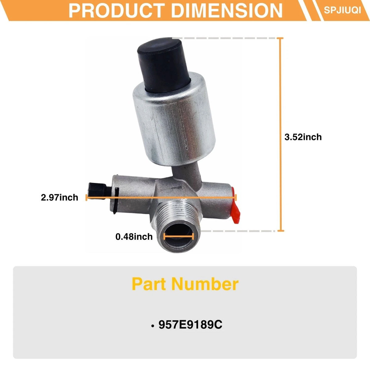 Fuel Tank Valve Tap with Primer for Perkins A3.144, A3.152 (957E9189C)