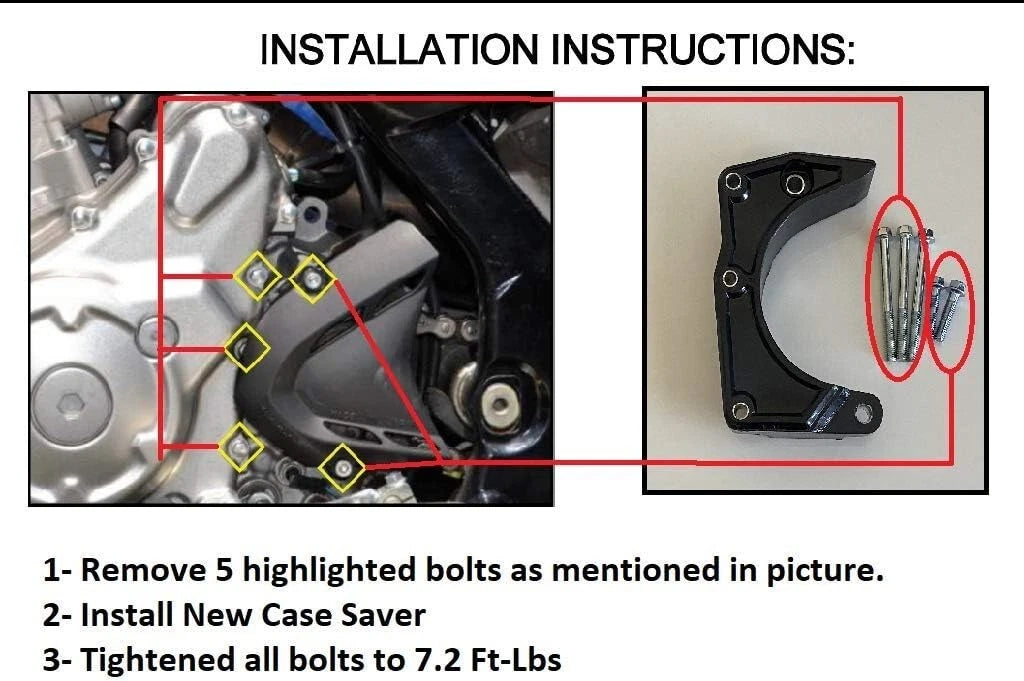 Case Saver Repair Kit for Yamaha Raptor 700 (2006–2023)