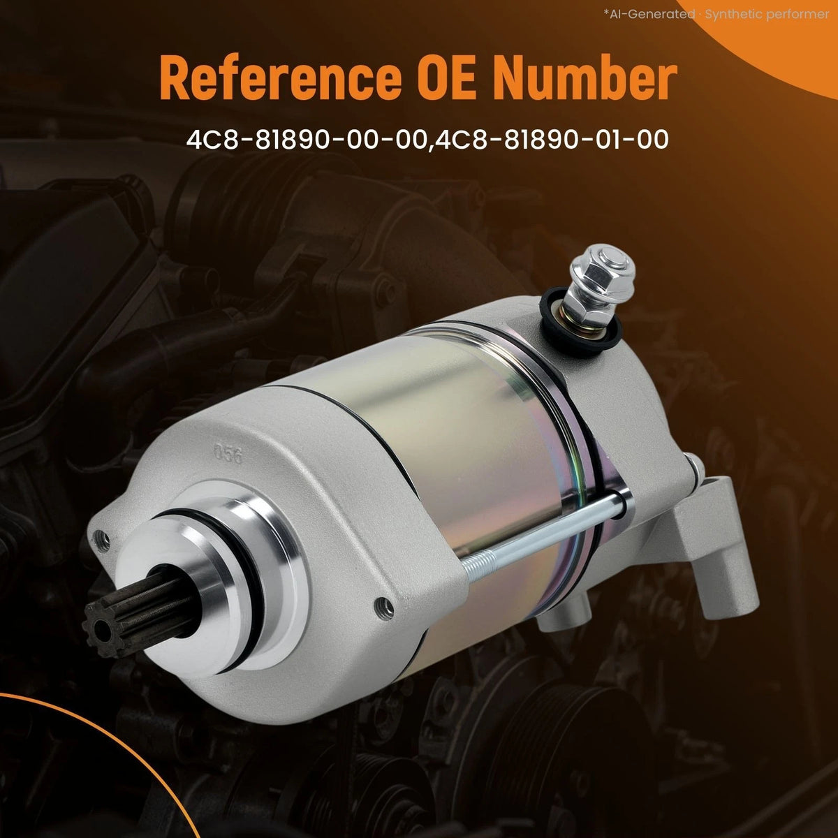 12V 9 Teeth Starter Motor for Yamaha YZF R1 (2004–2005) 4C8-81890-00-00