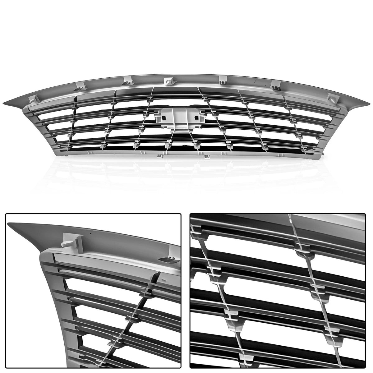 Front Bumper Upper Black Grille for Infiniti M37 M56 (2011–2013)